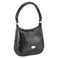 Hand Stained Calf Leather Women's Handbag w/ Front Slit Pocket